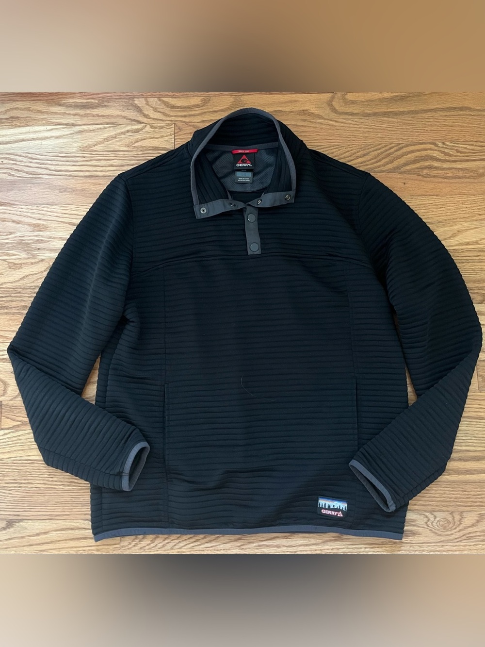 Gerry Weber Black Quilted Snap-Front Lightweight Jacket Adult Sz Large